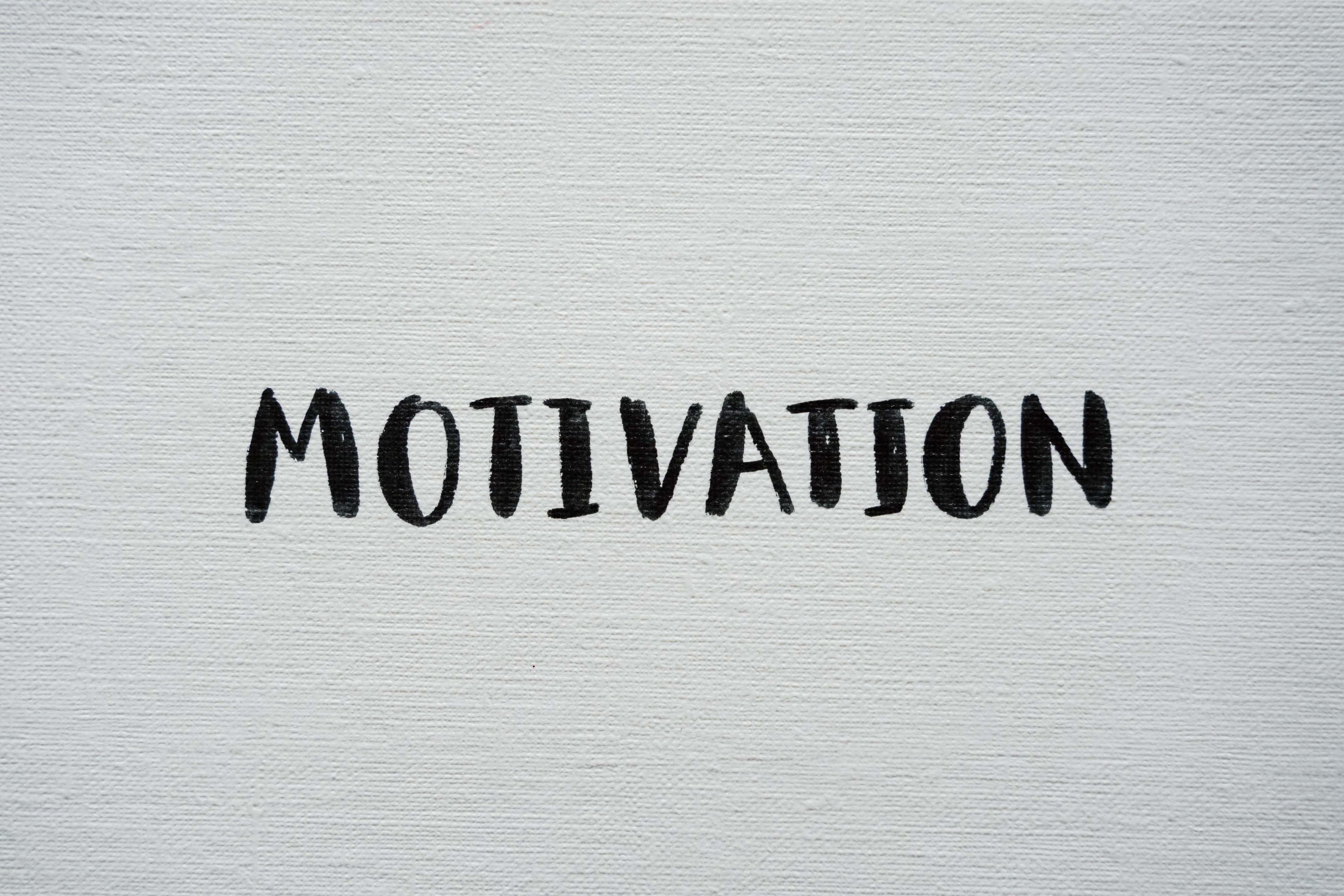 Motivasyon yazılı kağıt - istek ve motivasyon kaybının psikolojisi